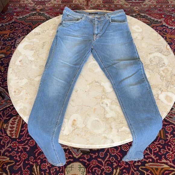 Nudie Lean Dean Mid Stone Comfort Jeans - Picture 2 of 15